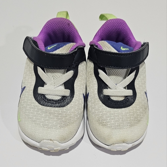 Nike Revolution 7 Boy Girl Baby Toddler Shoes Size 5 C Sneakers Blue Purple - Picture 3 of 10